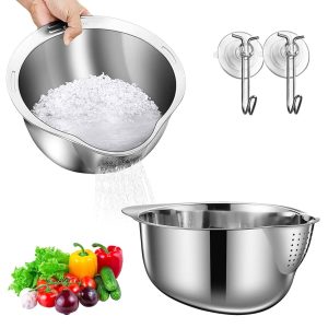 Stainless Steel Rice Washing Bowl