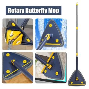 Rotary butterfly mop