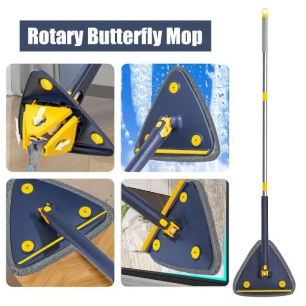 Rotary butterfly mop